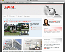 Screenshot of Boland Immobilien