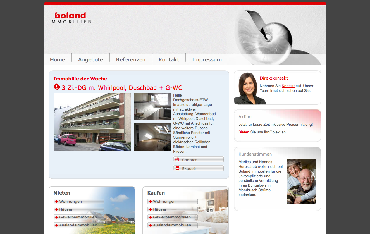 Boland Real Estate Startpage